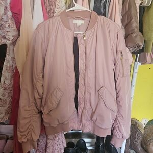 H&M Light Pink Bomber Jacket
